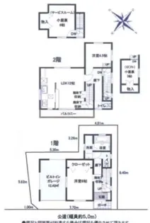 埼玉県ふじみ野市元福岡2【一戸建】の間取り
