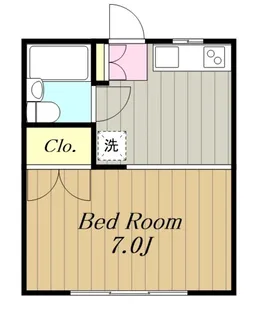 コーポルルブ【1階】の間取り