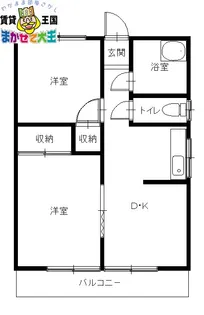 亀井アパート【2階】の間取り