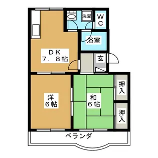 コンフォールシャトー【2階】の間取り