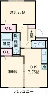 エクレール美濃屋 C【3階】の間取り