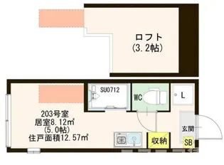 東京都大田区西六郷1【アパート】の間取り