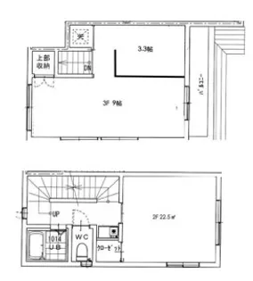 東京都中野区中野6【アパート】の間取り