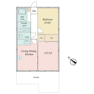 サンホワイトB214【1階】の間取り