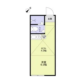 ユナイト上星川ポールパイアチェック【1階】の間取り