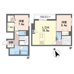 ベルフィオーレKの間取り