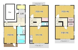 東京都西東京市下保谷5【一戸建】の間取り