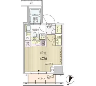 東京都港区赤坂3【マンション】の間取り