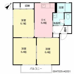 アーバンハイツ A棟 #【2階】の間取り