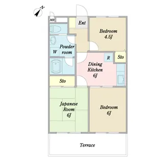メゾン・メイプル【1階】の間取り