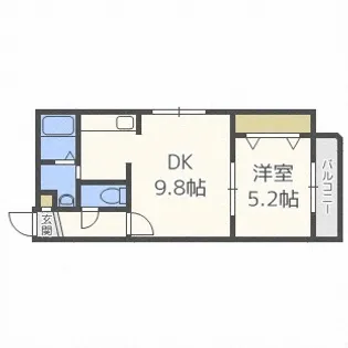 リヴウェル6-5【1階】の間取り