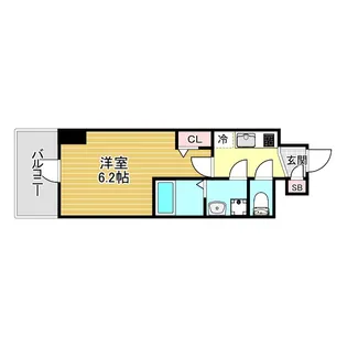 1Kの間取り画像
