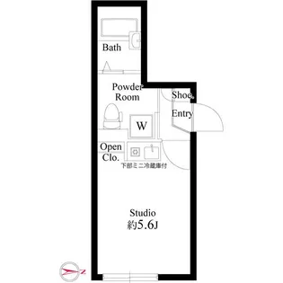 東京都足立区千住旭町【アパート】の間取り