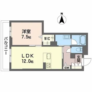 ヴェスプッチ 二条城【3階】の間取り