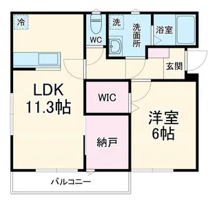 グランソフィア貝柄山【2階】の間取り