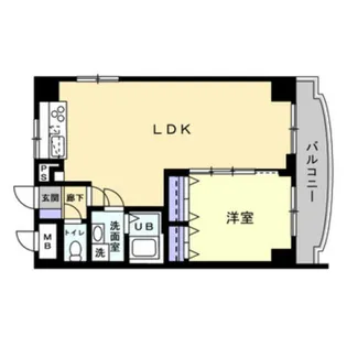 サンビレッジ段原【10階】の間取り