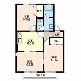 アランドール【1階】の間取り