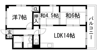 アルウェットグランドステージ【4階】の間取り