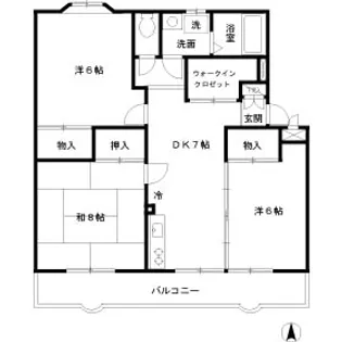 エスポワールいずみ【2階】の間取り