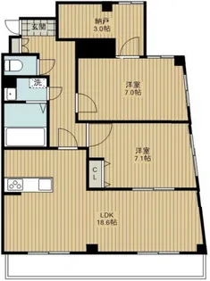 第七田嶋ビル【4階】の間取り