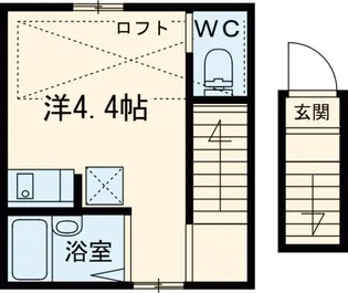 東京都三鷹市上連雀3【アパート】の間取り