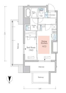 東京都品川区南品川4【マンション】の間取り