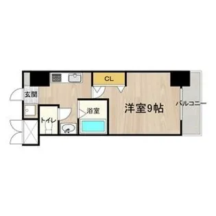 CITY SPIRE烏丸御池【2階】の間取り