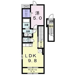 クラッシィ・β【2階】の間取り