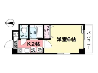 1Kの間取り画像