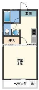 1Kの間取り画像