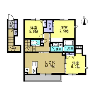 (仮)殿町3丁目SHM【1階】の間取り