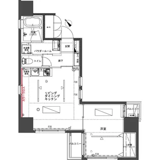 the TACT YOKOHAMA【4階】の間取り
