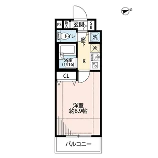 プレール・ドゥーク西新宿【3階】の間取り