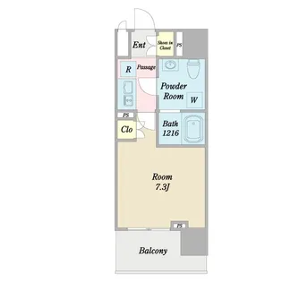 プライマル西大島小名木川【2階】の間取り