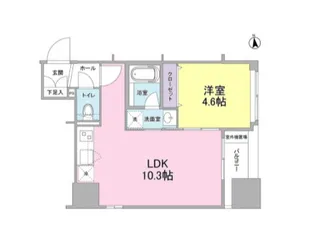 東京都新宿区新宿6【マンション】の間取り