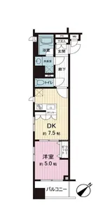 デュオ・スカーラ東日本橋【6階】の間取り