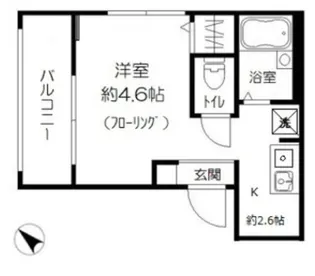 MELDIA池袋【1階】の間取り
