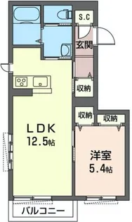 ShaMaison ルミエール【2階】の間取り