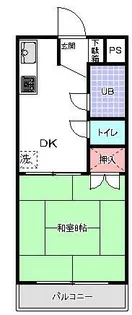第2コーポ田中【1階】の間取り