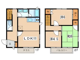 神奈川県鎌倉市岩瀬1【一戸建】の間取り