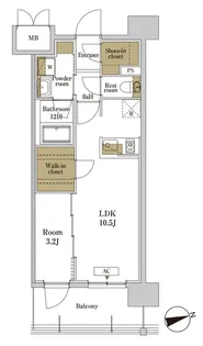 RJRプレシア川口【3階】の間取り