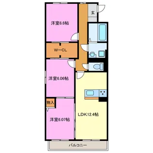 仮)黒柳マンション【3階】の間取り