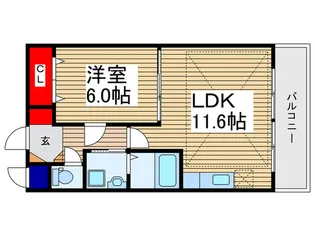 ルネスディアコ-トふじみ野【2階】の間取り