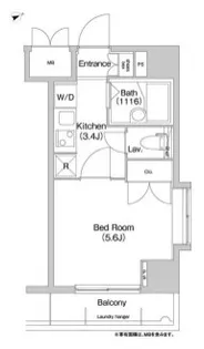 コンフォリア芝浦キャナル【6階】の間取り