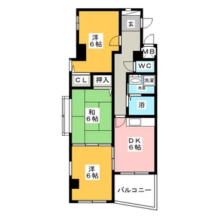 アーサー須ヶ口II【3階】の間取り