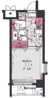 ガーラ市ヶ谷銀杏坂【6階】の間取り