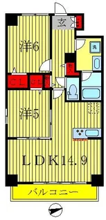 コンフォリア北小金【5階】の間取り