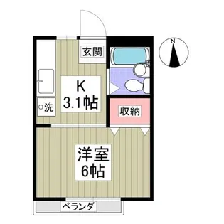 メゾン新川崎【1階】の間取り