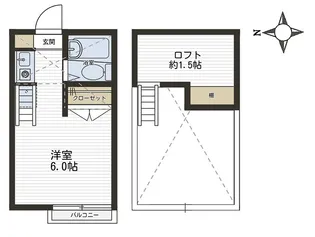 ヒル天沼【1階】の間取り