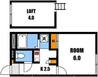広島県広島市安佐南区安東6【アパート】の間取り